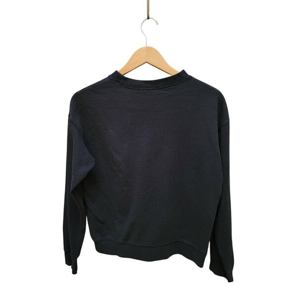 Disney Black Crewneck Sweatshirt With Mickey Mouse Logo Medium - Picture 2 of 4